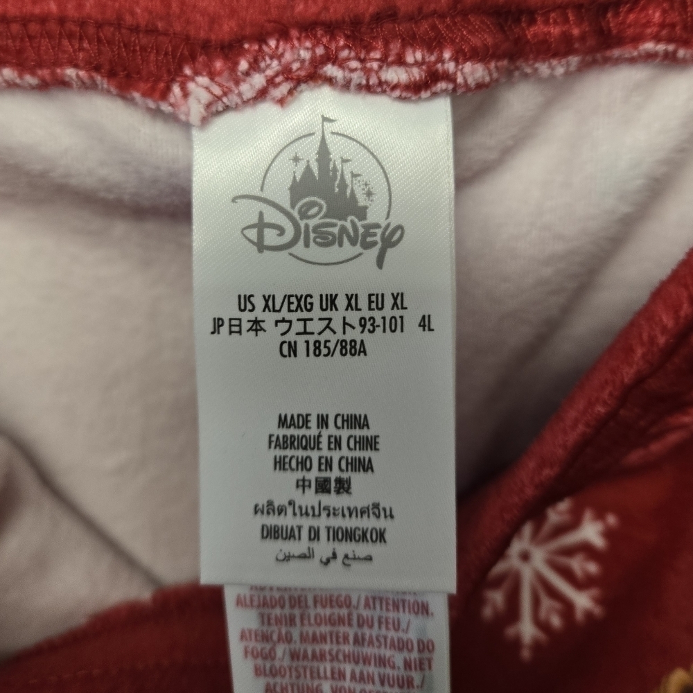 Disney Dogs Christmas Holiday Velour PJ Joggers Pants XL - Picture 5 of 10